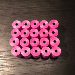 Pink Dog Potty Bags